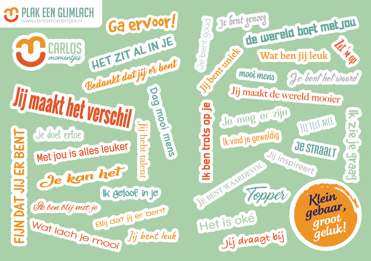 Carlosmomentjes stickervel - Afbeelding 2